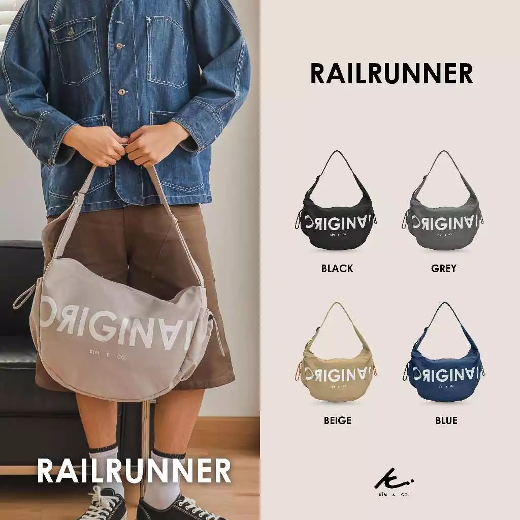 KIM&CO Railrunner Cargo Bag กระเป๋าสายแบก จุเยอะ ใช้ได้ทุกวัน Image2