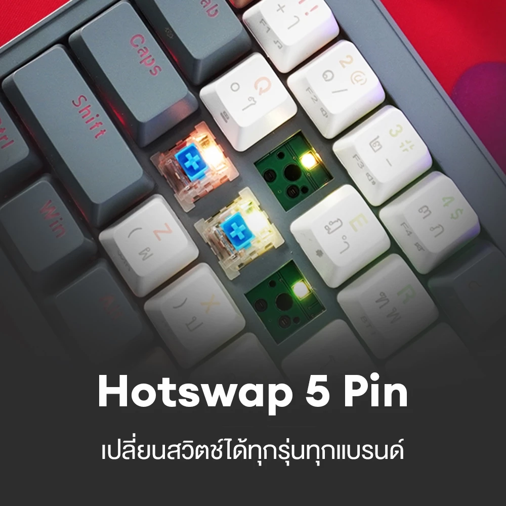 FANTECH MK912 คีย์บอร์ด 60% ที่สายโต๊ะคลีนเริ่มใช้กันเยอะ Image2