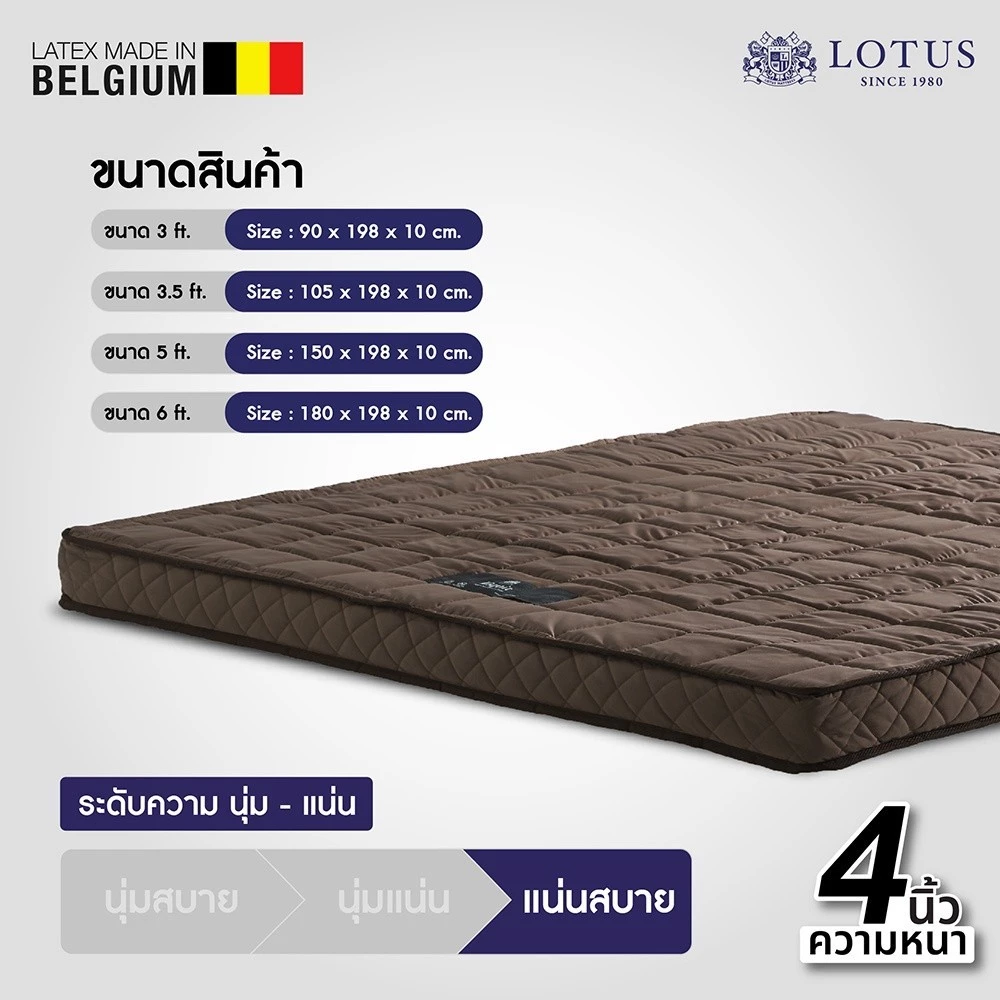 LOTUS Latex Made in Belgium ที่นอนสาย “แน่นแต่นุ่ม” ที่คนปวดหลังเริ่มมองกันเยอะ Image4