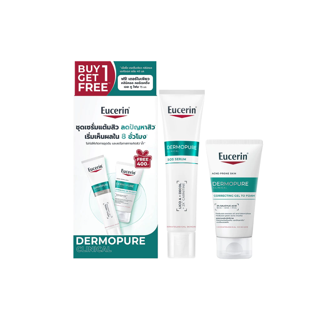 Eucerin DermoPure SOS Serum ตัวนี้เริ่มถูกยกเป็น “สายสิวจบไว” มากขึ้น Image1