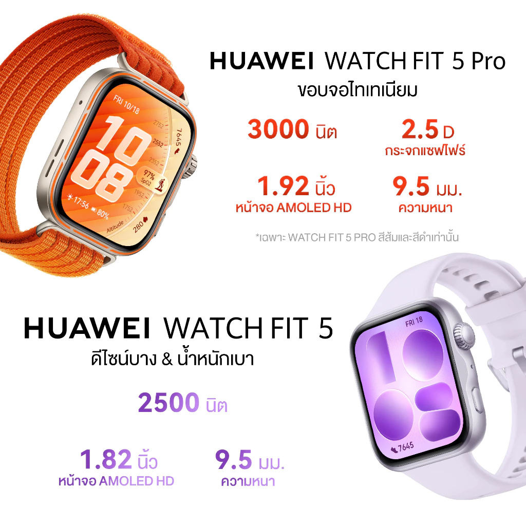 HUAWEI WATCH FIT 5 เป็นสมาร์ตวอทช์ที่มาแนว “ใส่ทุกวันก็สวย ออกกำลังกายก็ครบ” แบบบาลานซ์มาก Image3