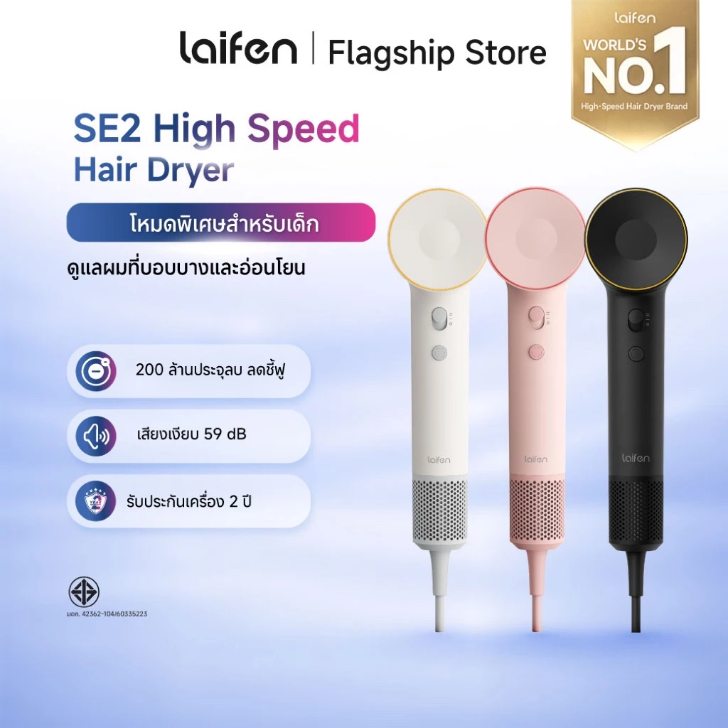 Laifen SE2 ไดร์เป่าผมที่สายผมยาวเริ่มติดใจ Image1