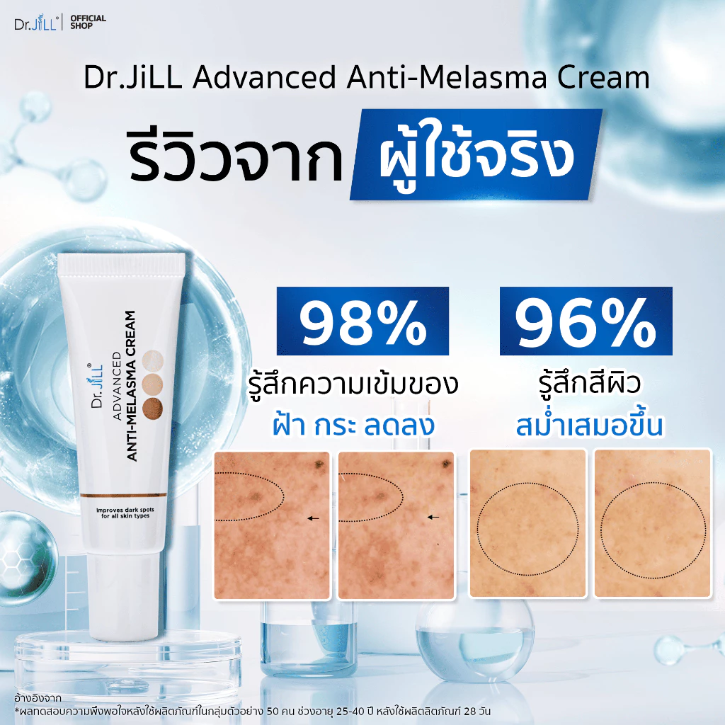 Dr.JiLL Advanced Anti-Melasma Cream ครีมทาฝ้าตัวดังที่หลายคนพูดถึง Image2