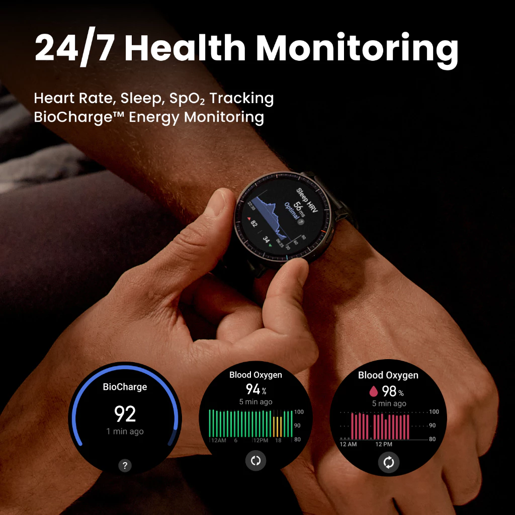 Amazfit Active Max สมาร์ตวอทช์แบต 25 วัน จอสวย GPS ครบ Image4