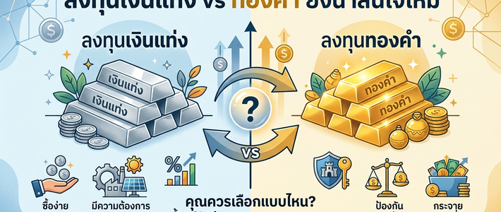 ทองแท่ง vs รูปพรรณ ปี 2026 แบบไหนคุ้มกว่า