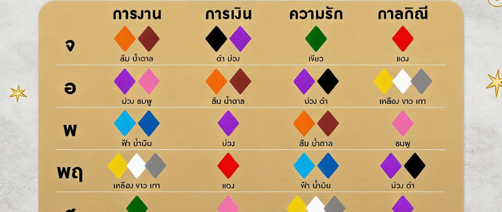 คู่มือสีมงคล 2569 แต่งตัวเฮงทั้งปี