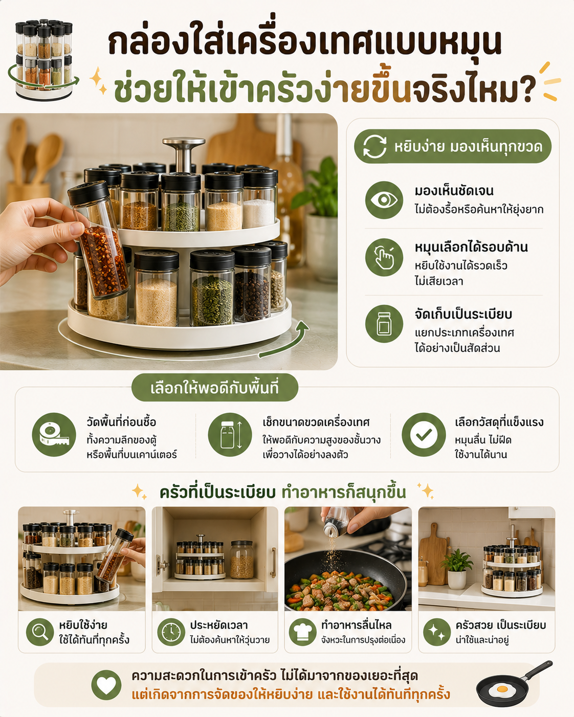 กล่องใส่เครื่องเทศแบบหมุน ช่วยให้เข้าครัวง่ายขึ้นจริงไหม? Image1