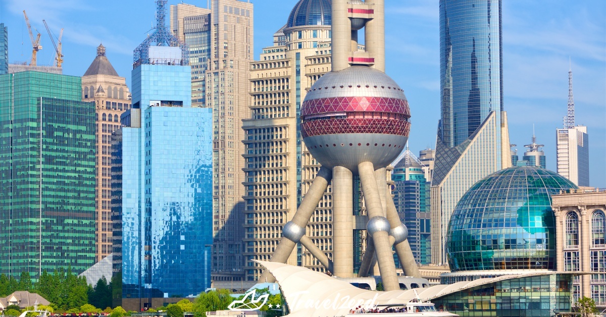 หอไข่มุกตะวันออก (Oriental Pearl Tower) หอคอยสัญลักษณ์ของมหานครเซี่ยงไฮ้ Image1