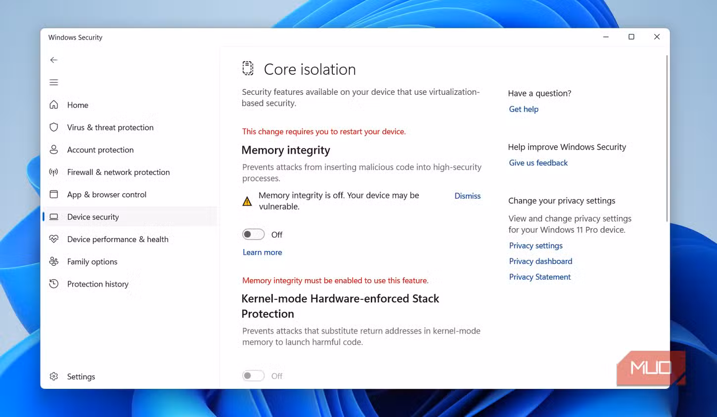 ปรับแต่ง Windows 11 ให้ลื่นขึ้นด้วย Registry และ Memory Integrity