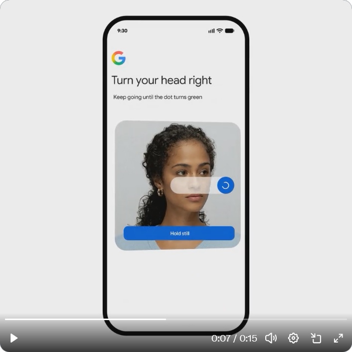 Google Selfie Video Sign-in จุดเปลี่ยนการยืนยันตัวตนด้วยวิดีโอสู่โลกไร้รหัสผ่าน
