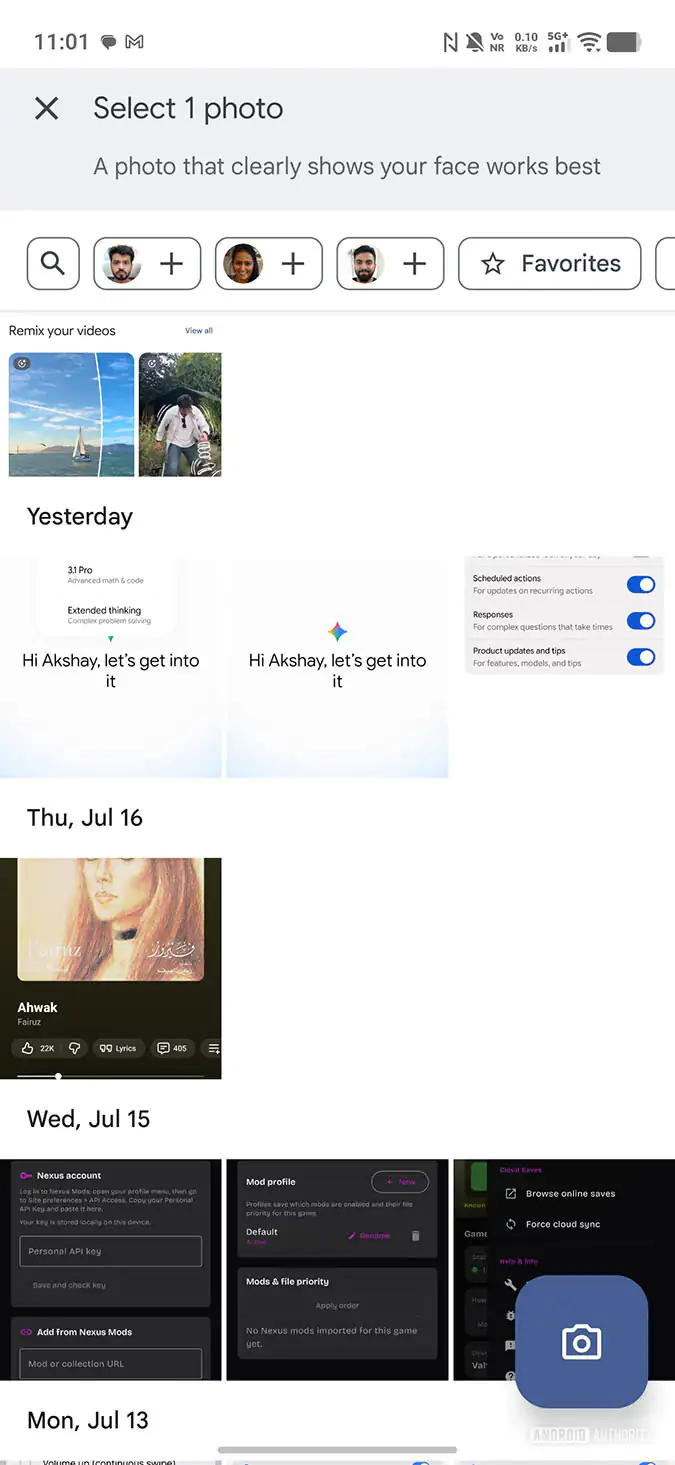 ปุ่มกล้องลอยใน Google Photos เปลี่ยนเวิร์กโฟลว์ถ่ายถึงแก้แบบสายฟ้า