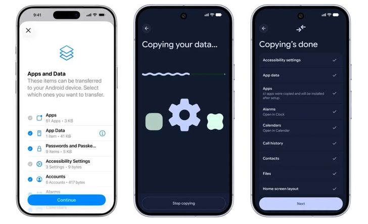 ย้ายข้อมูลจาก iPhone ไป Android 17 ภายในไม่กี่นาทีสำหรับ Galaxy Z Fold8 และ Pixel 8