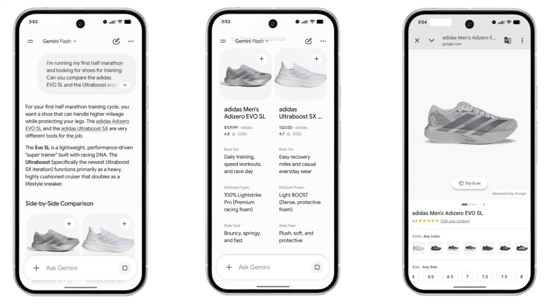Gemini + Google Shopping Graph เปลี่ยนแชตให้เป็นห้องลองสินค้าและเปรียบเทียบราคาครบจบ