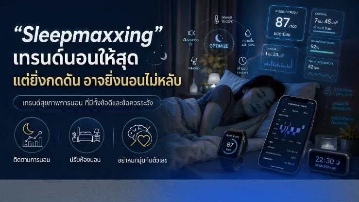 ทำไมเทคโนโลยีการนอนหลับยิ่งใช้ยิ่งเครียด และจะเลือกอุปกรณ์ให้นอนดีขึ้นได้อย่างไร