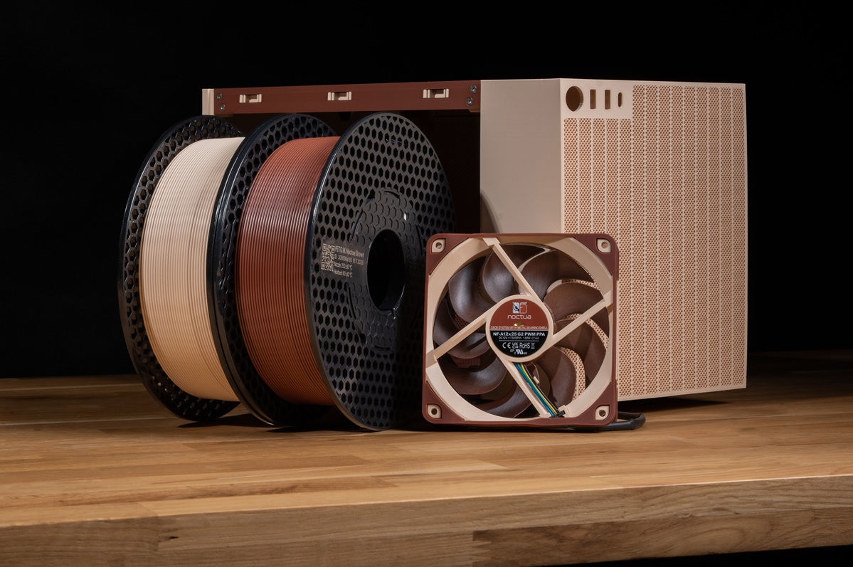 PETG ฟิลาเมนต์สีโทน Noctua ยกระดับพิมพ์ 3 มิติให้เข้ากับสาย PC Custom