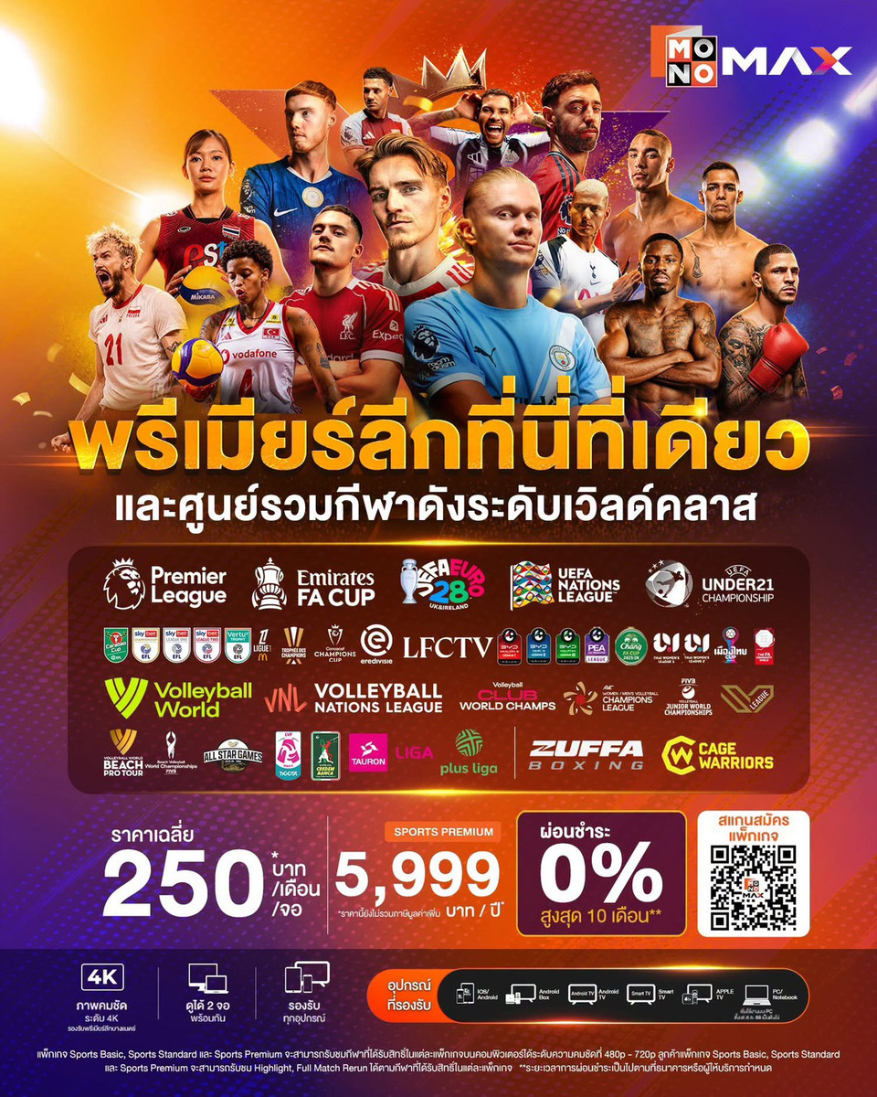 ศึกแพ็กเกจสตรีมมิ่งกีฬา ใครคุ้มสุดสำหรับคอบอลสด