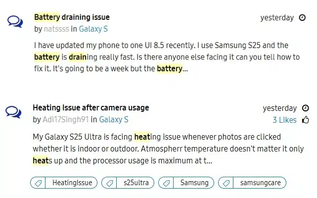 Galaxy S25 Ultra และ S24 Ultra แบตหมดเร็วหลังอัปเดต: เกิดอะไรขึ้น