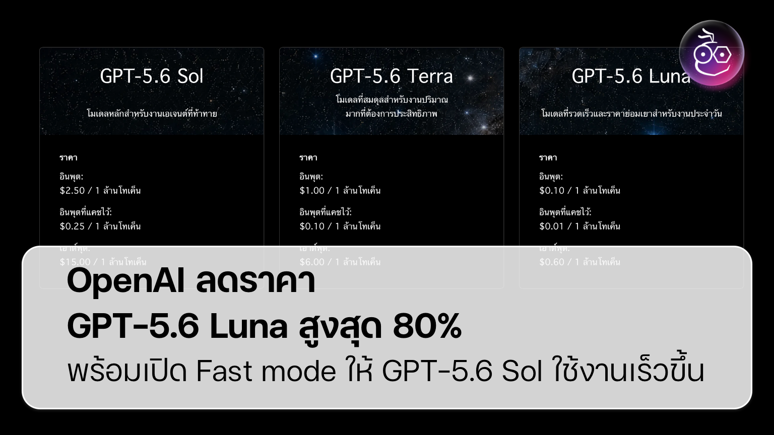 สงครามราคา AI API ปะทุ OpenAI กดดันคู่แข่งด้วย GPT-5.6 ราคาถูก