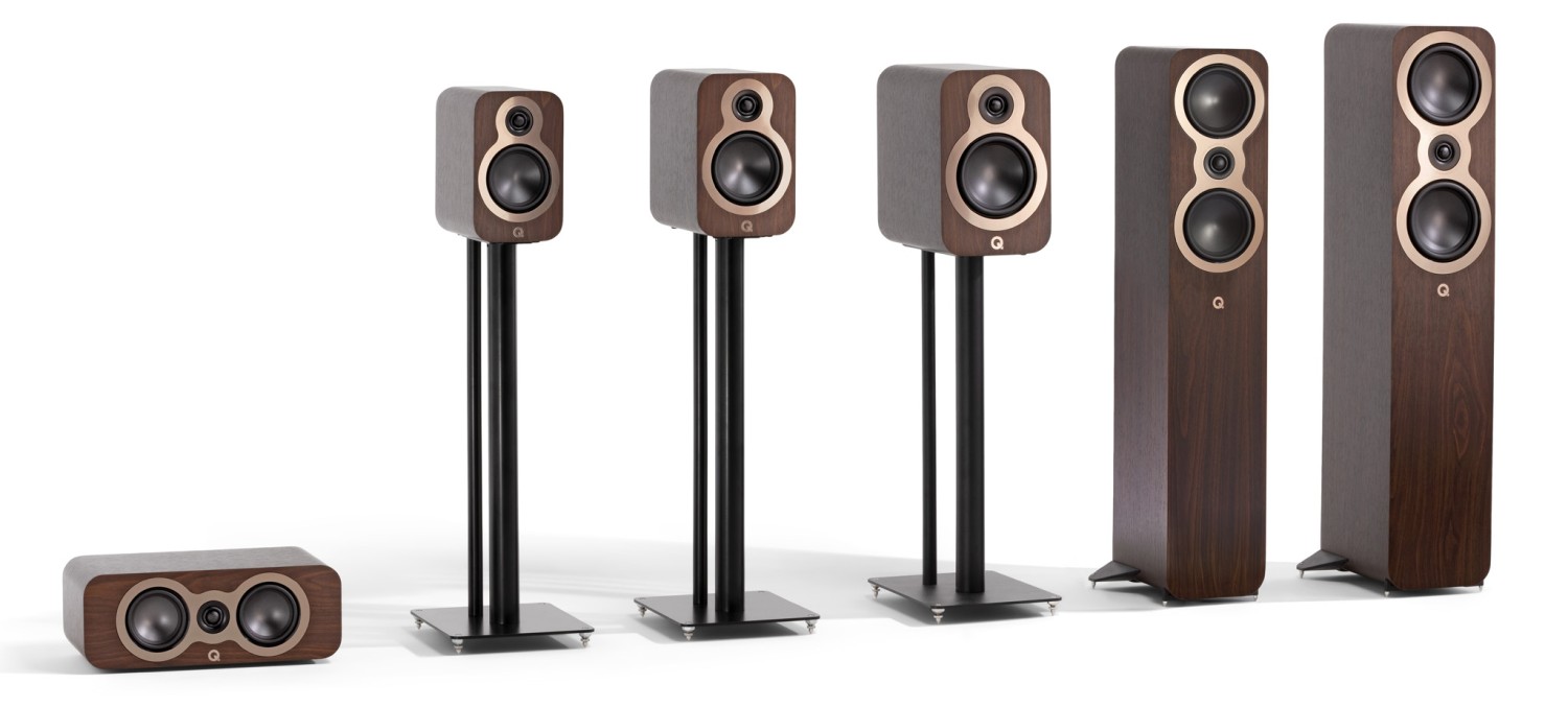 Q Acoustics 3040c ลำโพงแบบตั้งพื้นขนาดกะทัดรัดสำหรับห้องเล็ก