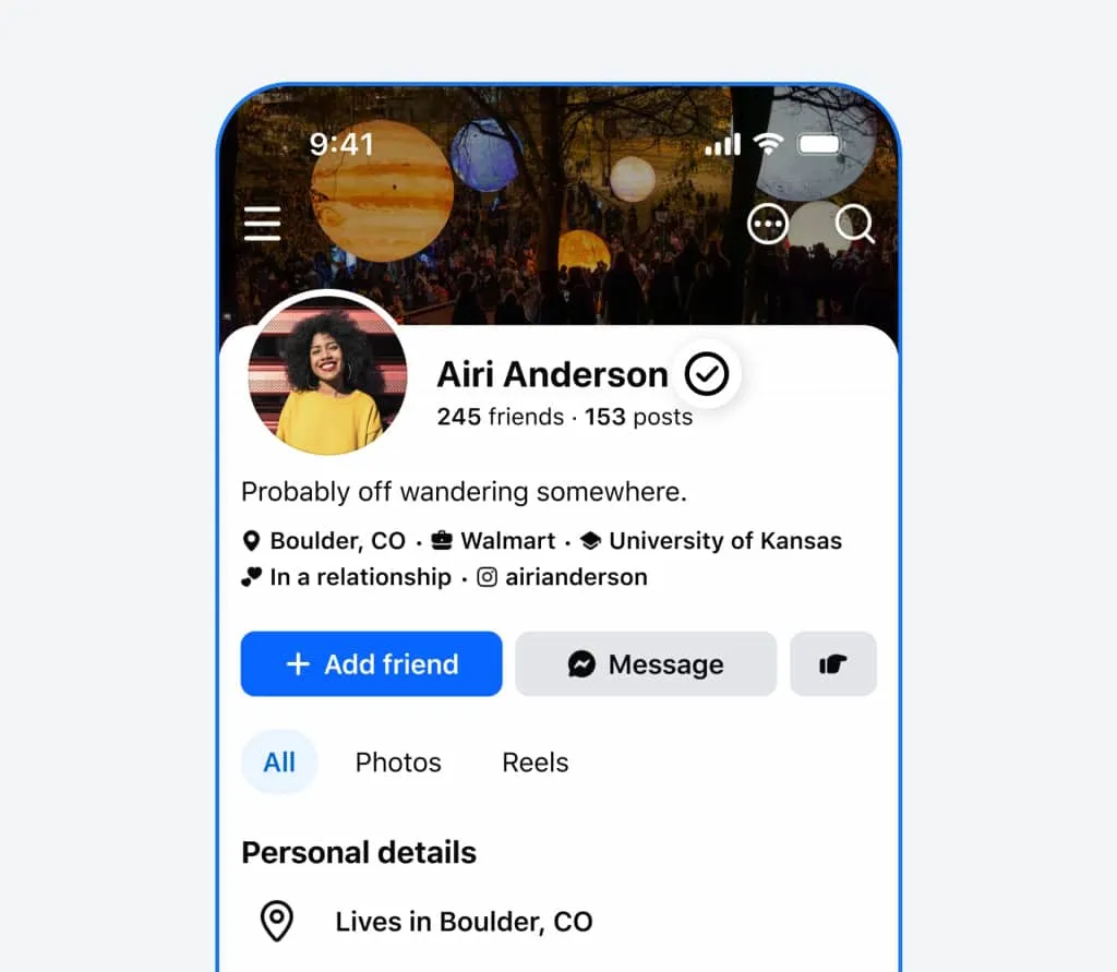 ยืนยันตัวตนฟรี Facebook ด้วยวิดีโอเซลฟี รับเครื่องหมายถูกสีขาวจาก Meta