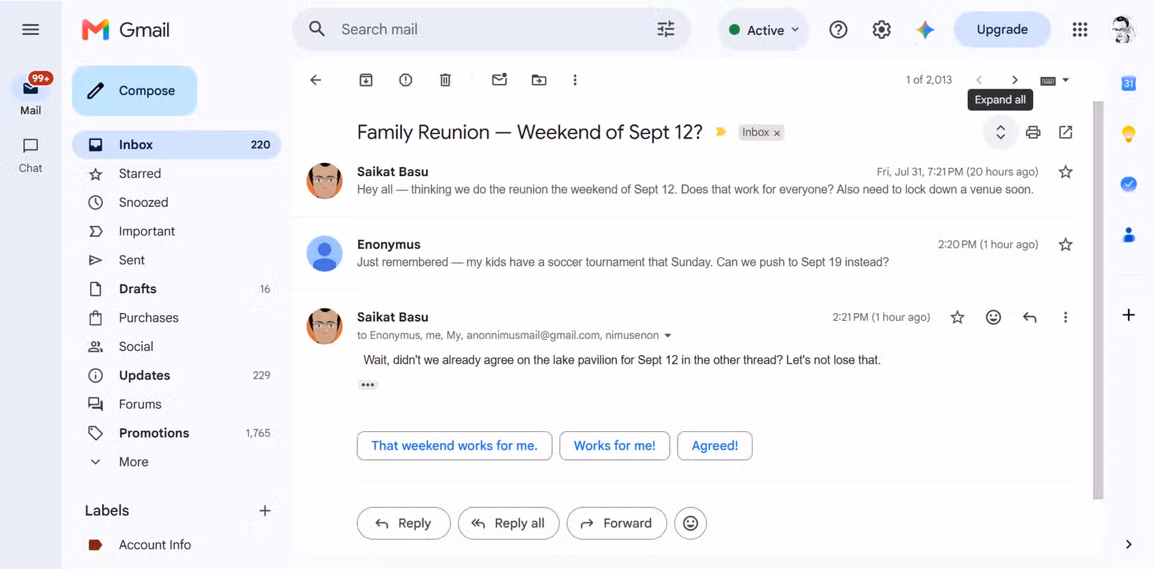 Gmail ใส่เกียร์ป้องกันหน้าแตก: ระบบเตือน Reply-All เมื่อคุณถูก BCC