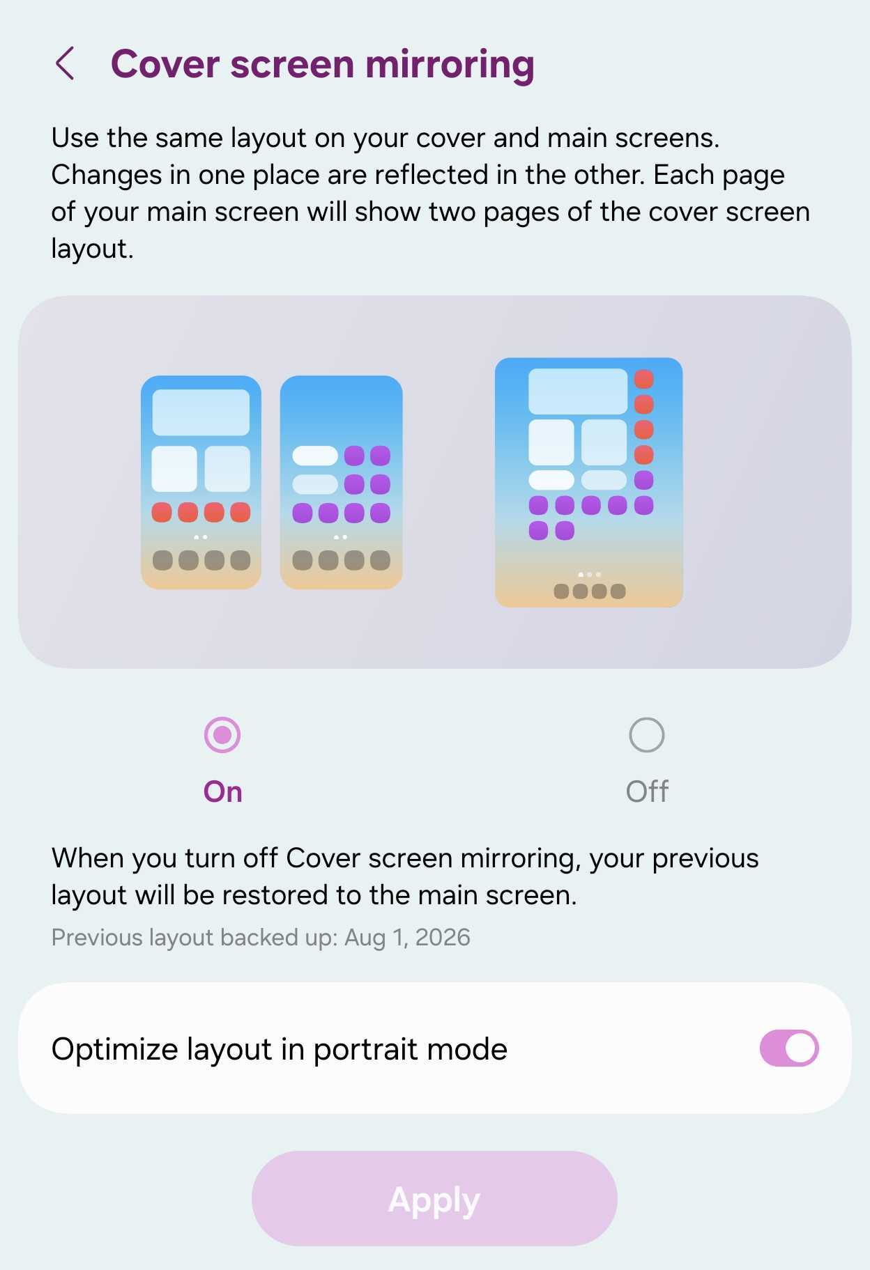 ปรับแต่ง Galaxy Z Fold 8 แยกโฮมสกรีนปกกับจอในแบบละเอียด
