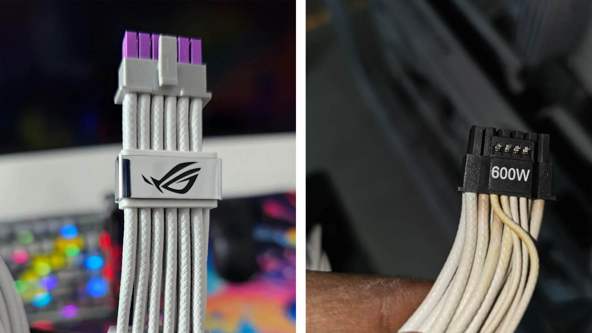 ROG Equalizer สายไฟ RTX 5090 ที่แก้ไฟตกและไหม้หัว 12VHPWR