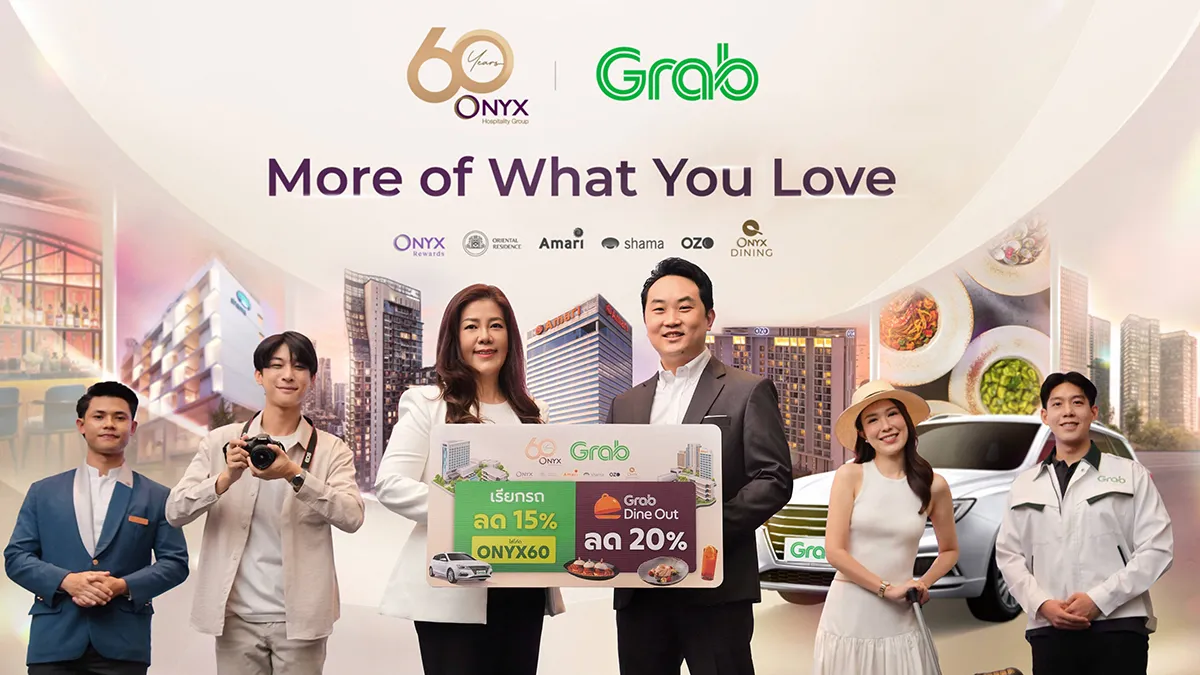 Grab จับมือ Onyx เปลี่ยนการเรียกรถให้เป็นประสบการณ์กิน–เที่ยวครบวงจร