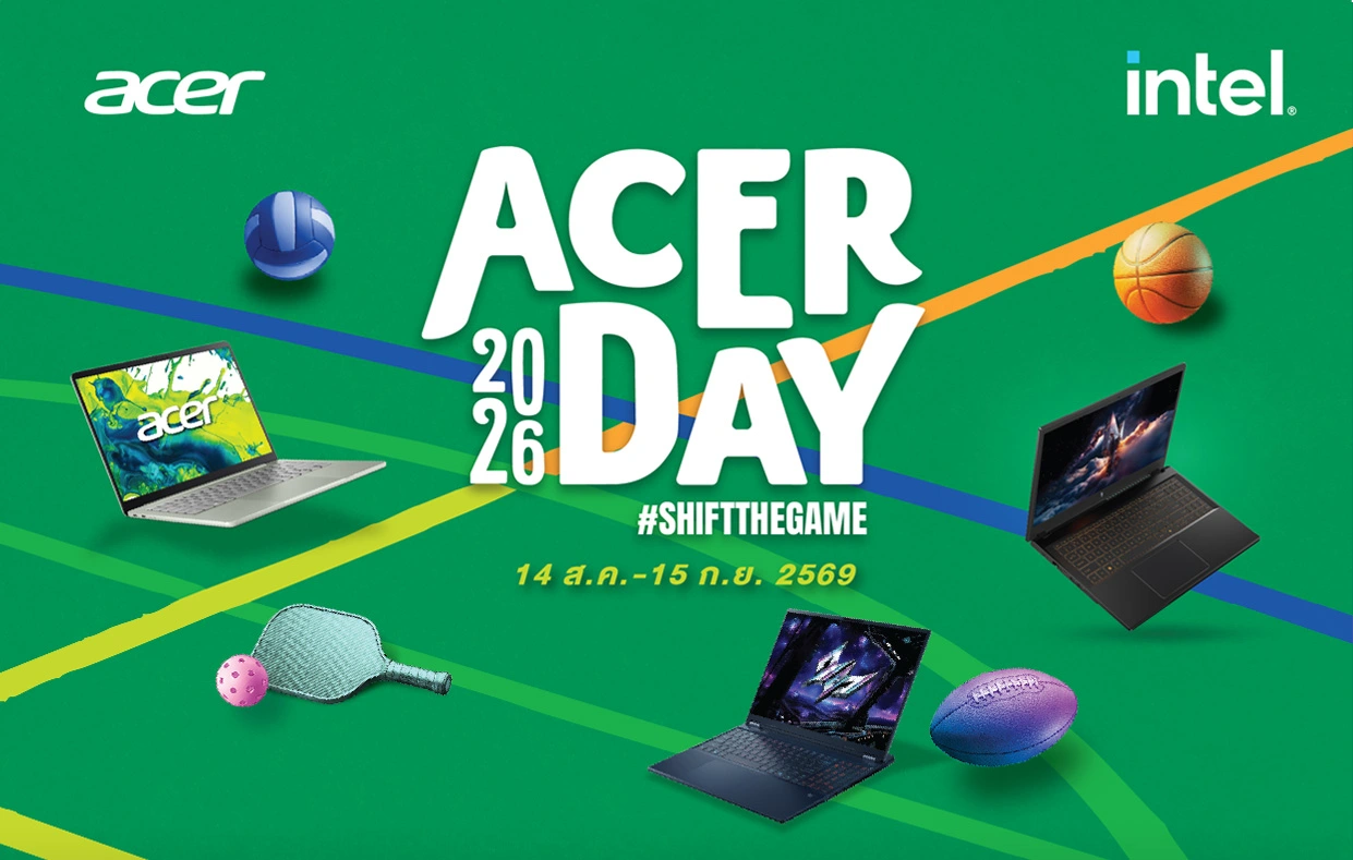 Acer Day SHIFT THE GAME ดีลผ่อน 0% และลิมิเต็ด เอดิชั่นที่ควรรีบคว้า