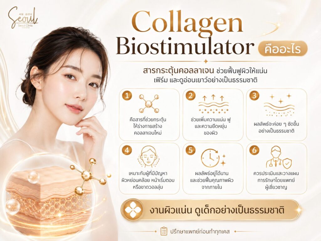 Collagen Biostimulators ทางเลือกฟื้นผิวแบบธรรมชาติที่ไปไกลกว่าการทดแทน Botox