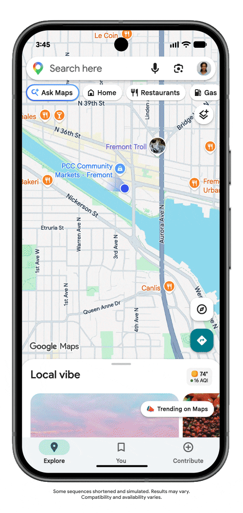 Ask Maps กำลังกลายเป็นผู้ช่วย AI ส่วนตัวในแอปแผนที่เดียว