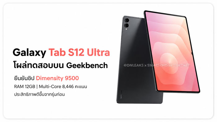 วิเคราะห์ Galaxy Tab S12 Series เมื่อแท็บเล็ตเรือธงหันมาใช้ Dimensity 9500