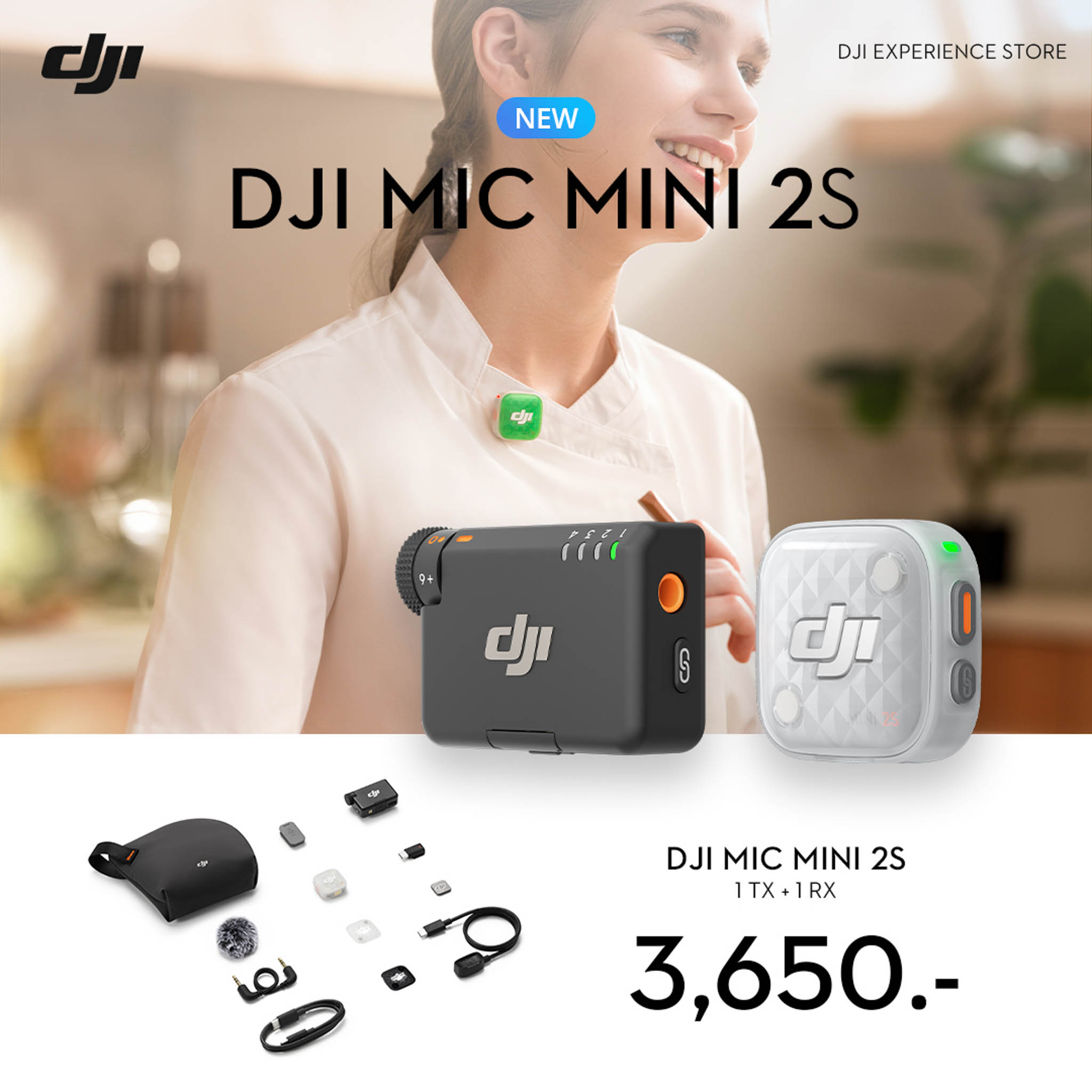 DJI Mic Mini 2S ไมค์ไร้สายจิ๋วที่ยกระดับเสียงสตรีมให้ใกล้ระดับออกอากาศ