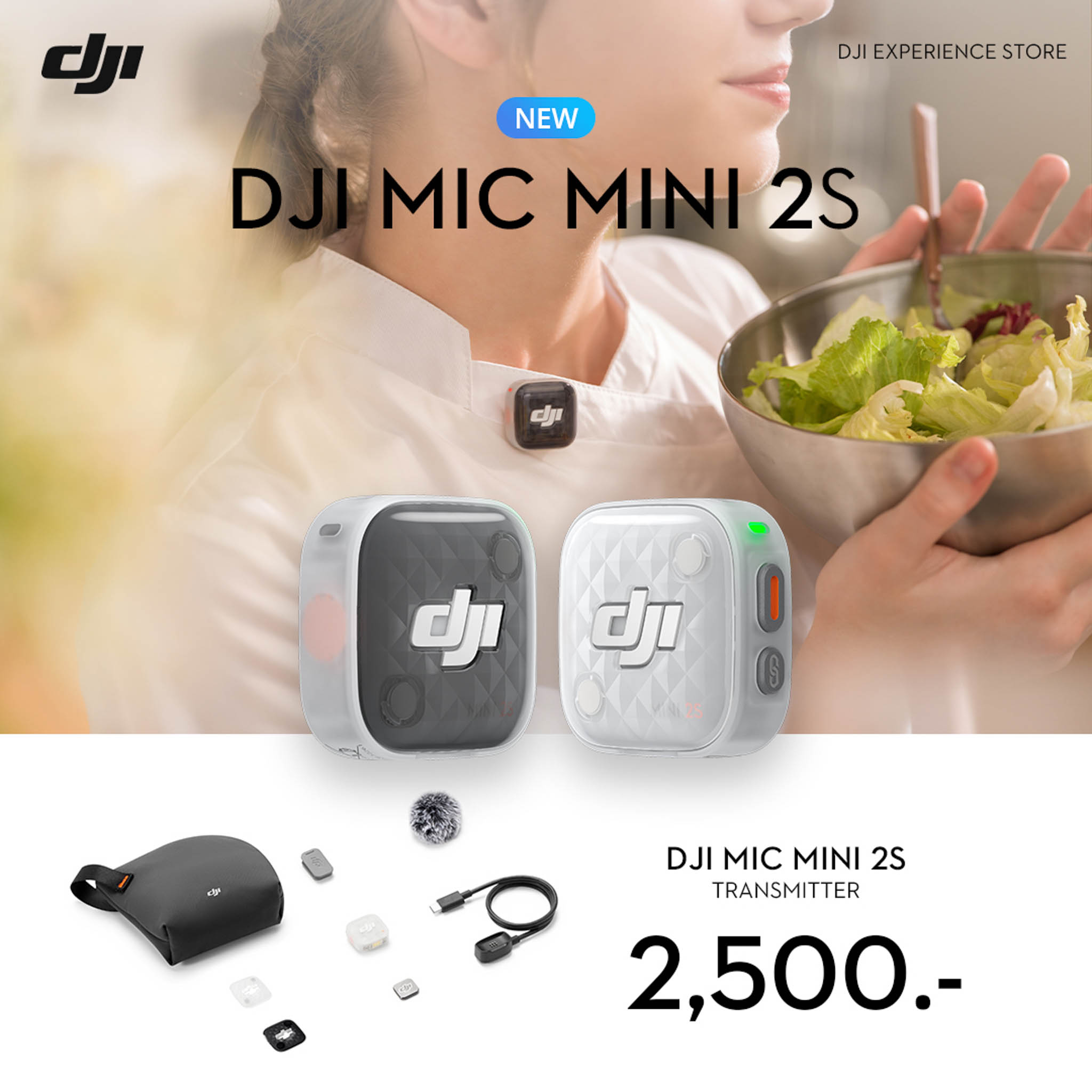 DJI Mic Mini 2S ไมค์ไร้สายจิ๋วที่ยกระดับเสียงสตรีมให้ใกล้ระดับออกอากาศ