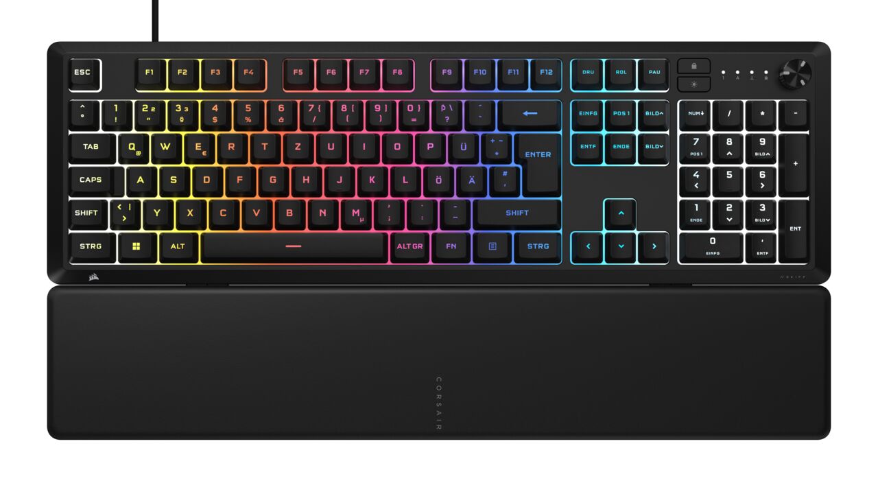 รีวิว Corsair Skiff 100 Plus คีย์บอร์ดเกมมิ่งราคาถูกสายเมมเบรน
