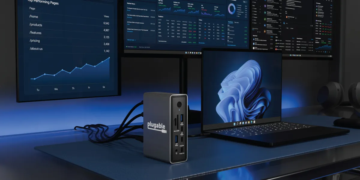 USB-C dock ไร้ไดรเวอร์สำหรับงานมืออาชีพ: ตั้งโต๊ะสามจอด้วยสายเส้นเดียว