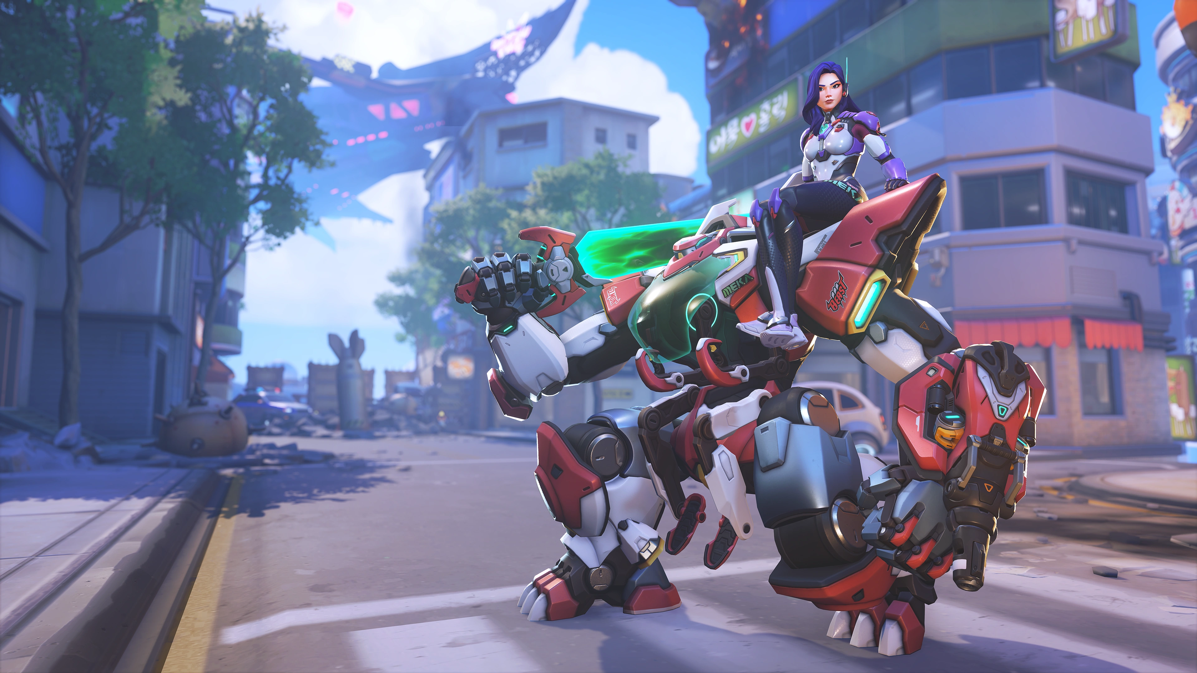 D.Mon ฮีโรใหม่ที่ฉีกกรอบหุ่นยนต์ Overwatch แบบ D.Va