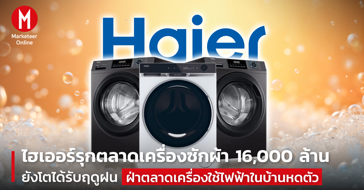 ไฮเออร์เร่งเกมแอป AI พลิกเกมเครื่องใช้ไฟฟ้าท่ามกลางตลาดหดตัว