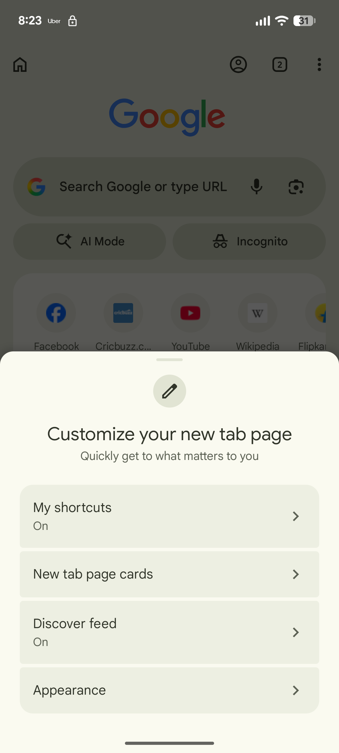 คู่มือ Chrome ออกแบบใหม่บน Android: ปรับหน้าตาและ New Tab Page ให้ตรงใจ