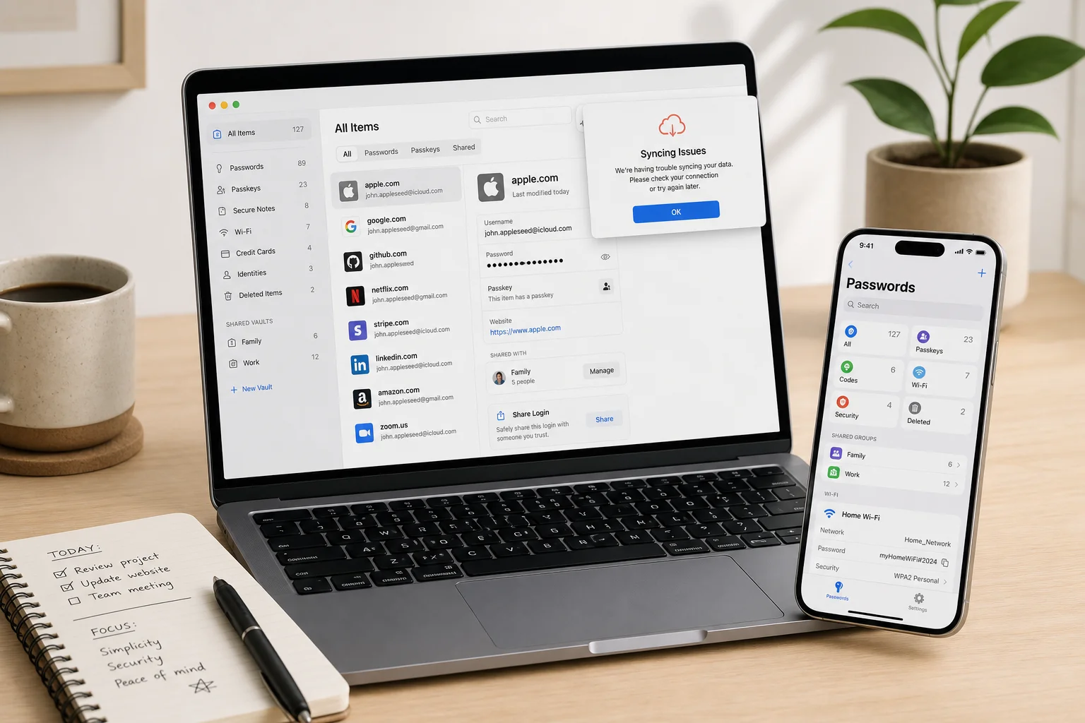 Apple Passwords vs 1Password vs Bitwarden: เลือกตัวไหนให้รหัสผ่านปลอดภัยสุด