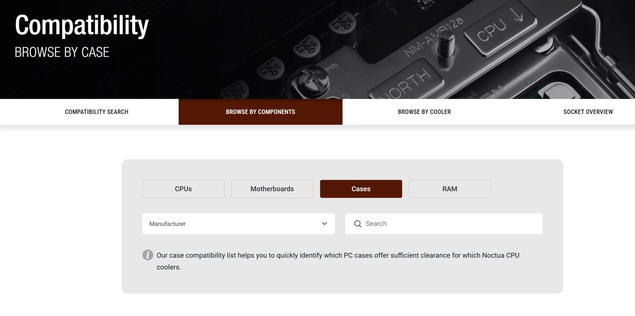 ฐานข้อมูลเคส PC ของ Noctua ชี้สเปกโรงงานวัดใจคนประกอบเครื่อง