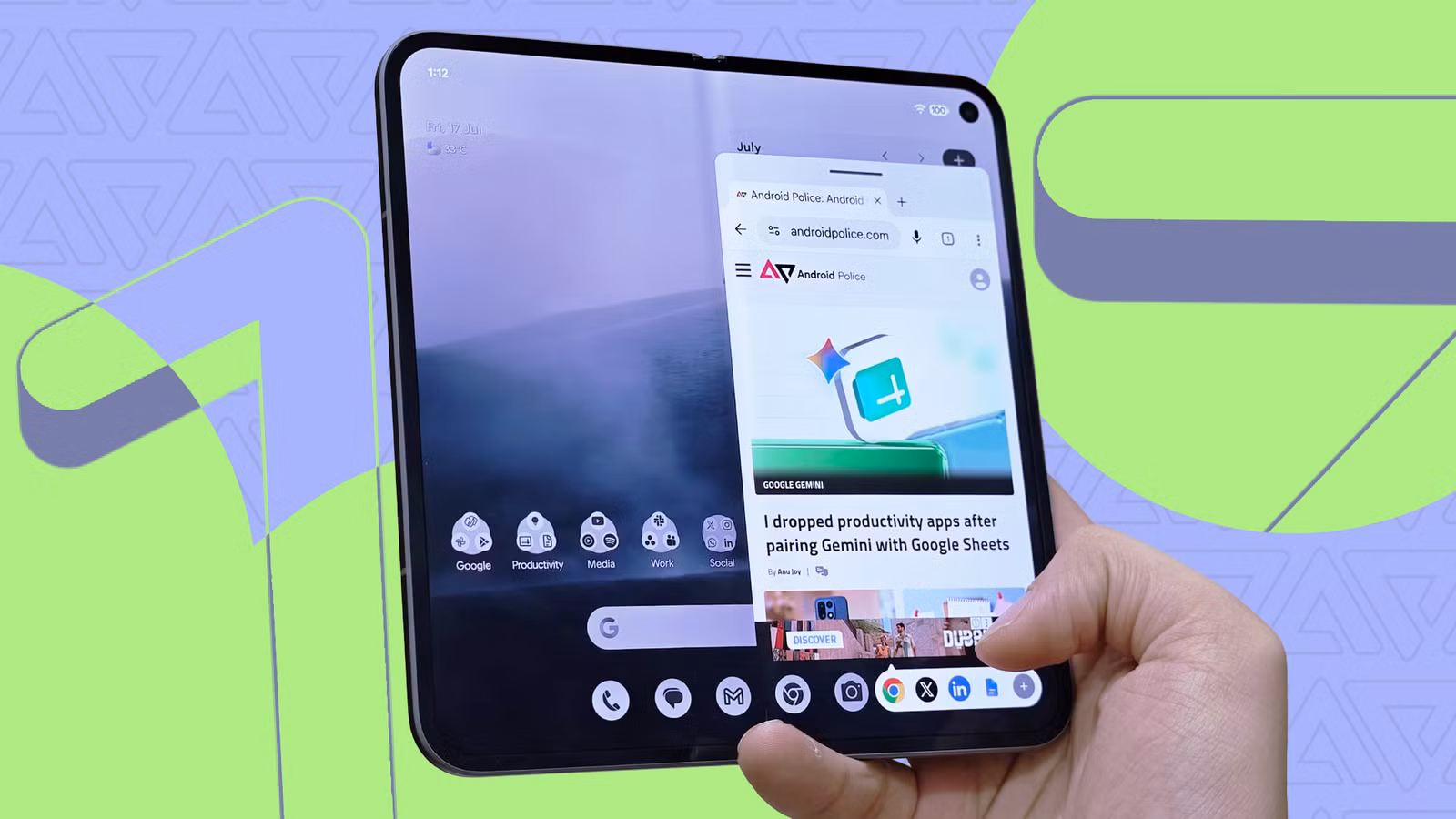 ปลดล็อกพลัง multitasking บนมือถือพับด้วย App Handles