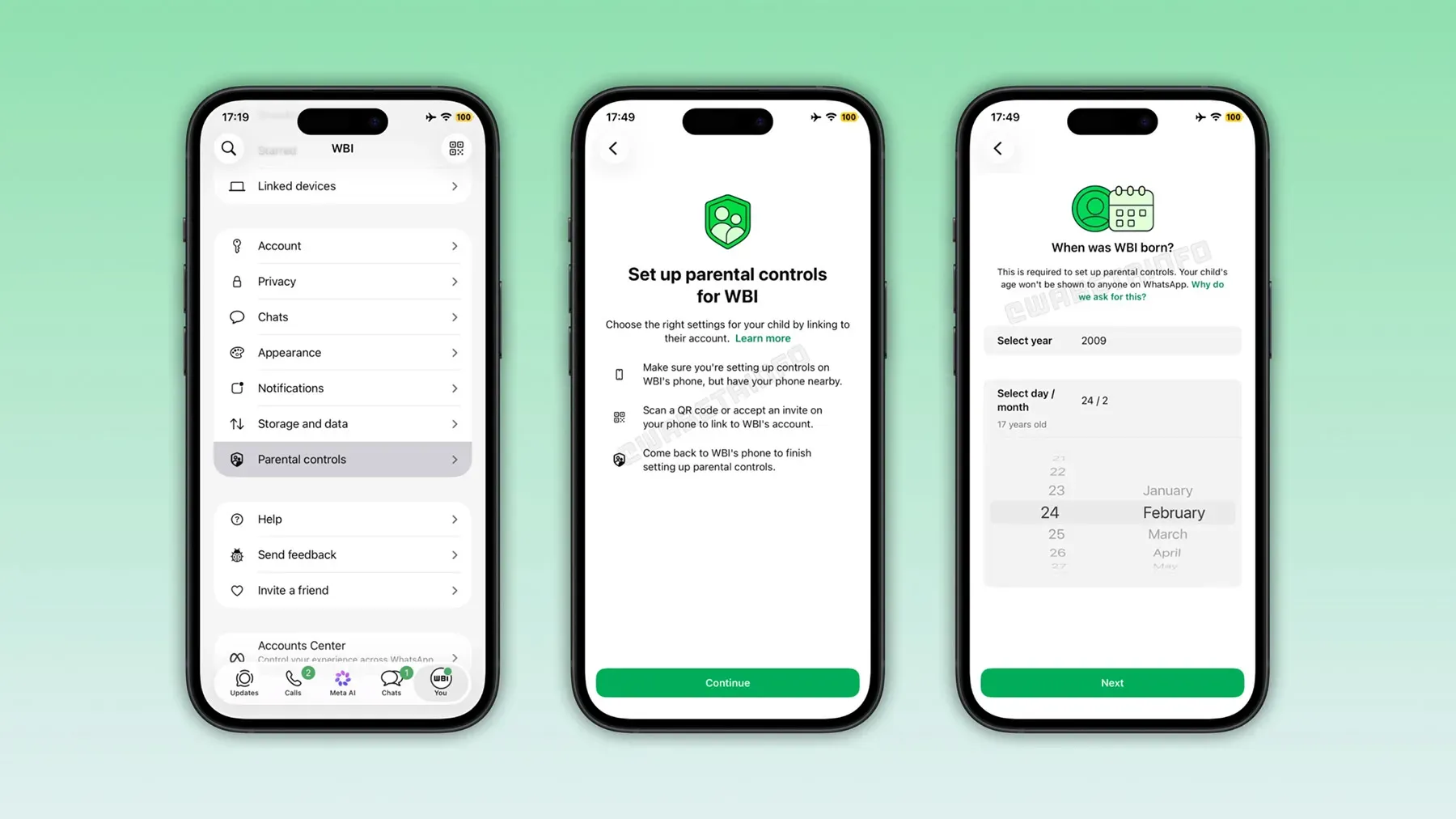 ควบคุมพ่อแม่ WhatsApp บน iPhone ปลอดภัยและตั้งค่าง่ายขึ้น