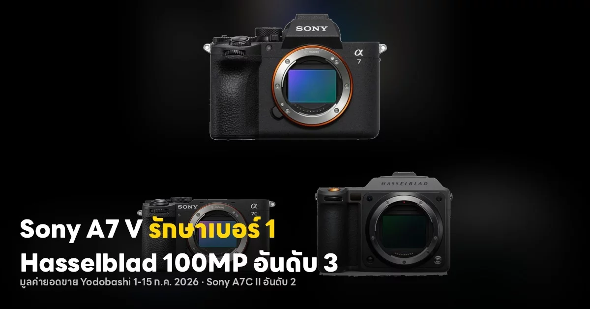 Sony A7 V แรงไม่หยุด ดันราคากล้องเก่าพุ่งในตลาดญี่ปุ่น