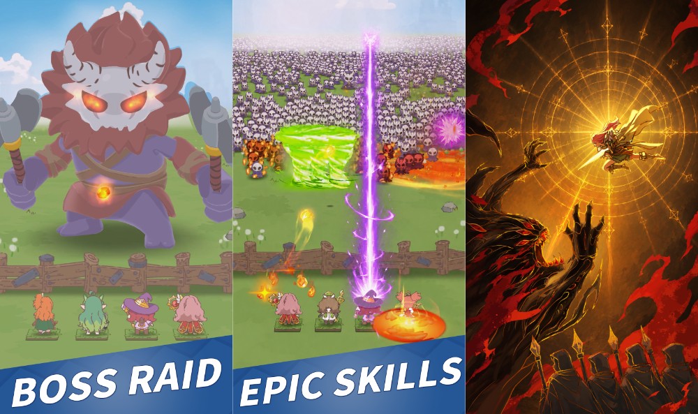 เทียบสาม Idle RPG เกมใหม่ Cats Knight, Dungeon Odyssey และ Tiny Divines