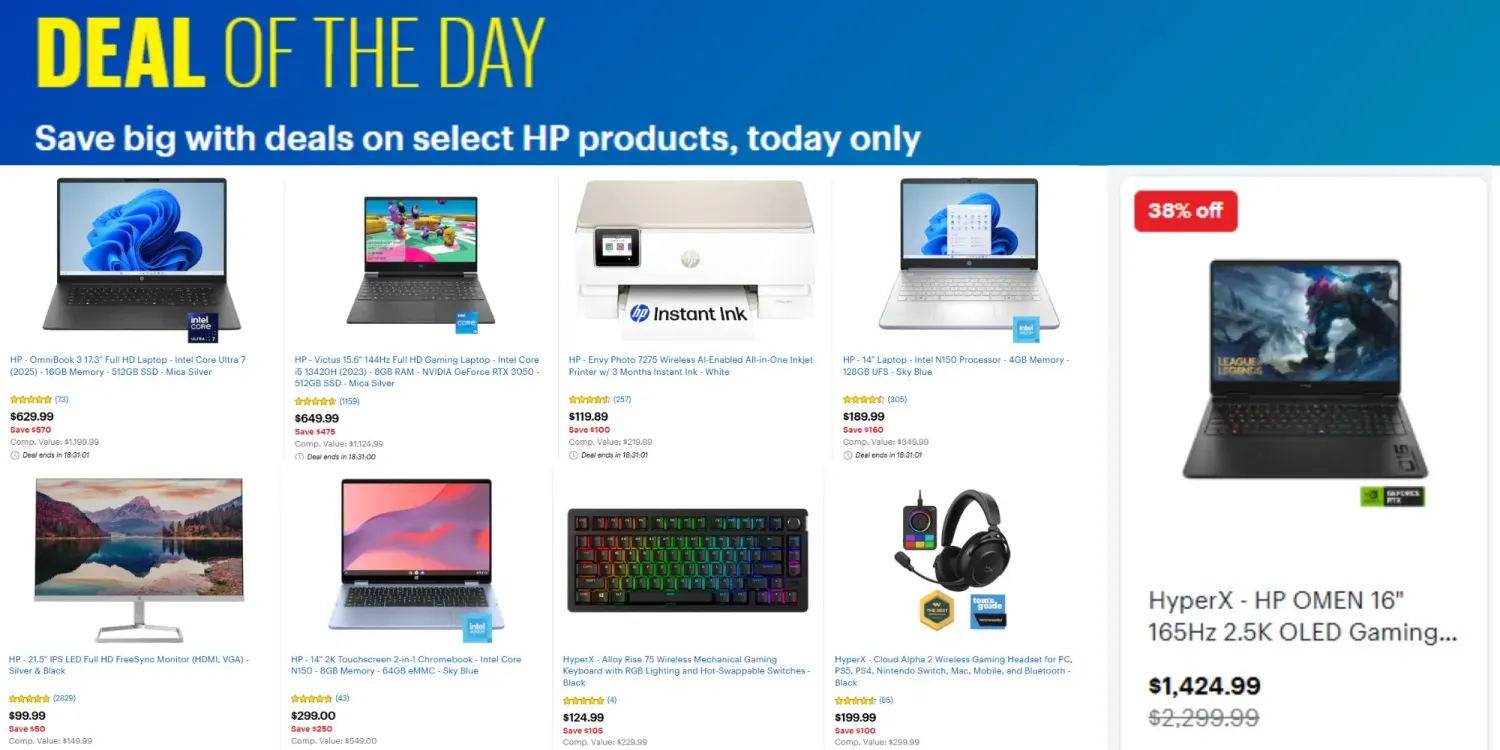 โปรโมชั่น HP แล็ปท็อป OmniBook และ Flip ลดแรงพร้อมส่งฟรี