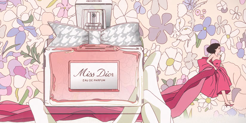 Dior รีเฟรช Miss Dior น้ำหอม ด้วยแคมเปญคนดังและโลกอนิเมะ