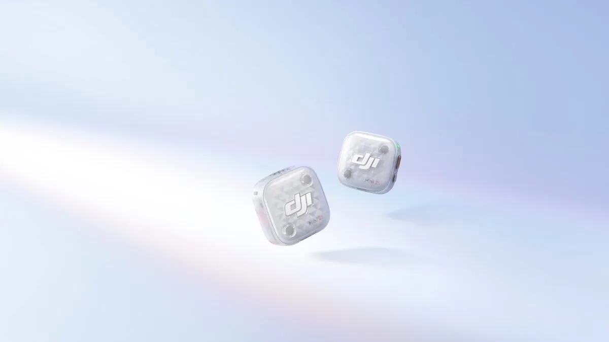DJI ไมโครโฟนไร้สายและกิมบัลสมาร์ทโฟน ลดแรงสำหรับสายคอนเทนต์
