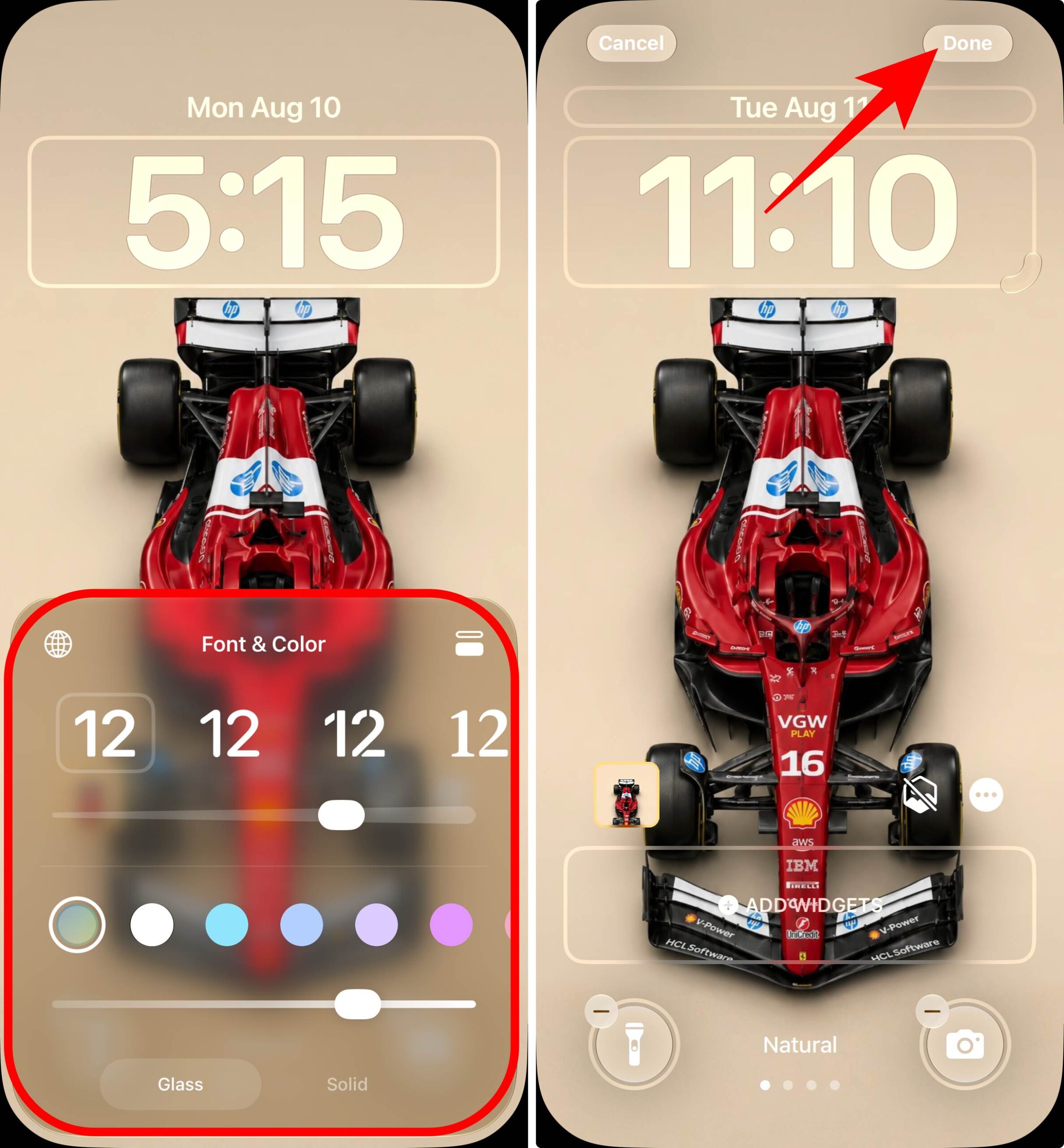 จัดระเบียบ Lock Screen ใหม่ด้วย compact clock บน iOS 27
