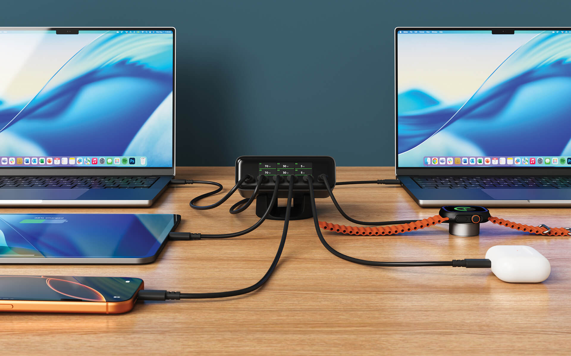 Desktop Power Station 240W จบทุกสายชาร์จบนโต๊ะทำงาน
